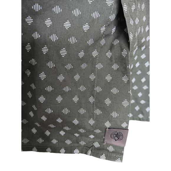 New Banana Republic Mens Slim Fit Shirt XS Dark Green Geometric 100% Cotton - Picture 11 of 15